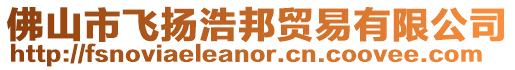 佛山市飛揚浩邦貿易有限公司