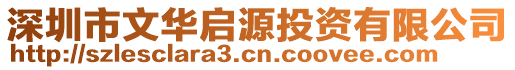 深圳市文華啟源投資有限公司