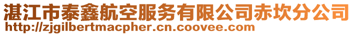 湛江市泰鑫航空服務(wù)有限公司赤坎分公司