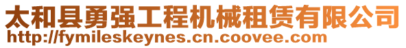 太和縣勇強(qiáng)工程機(jī)械租賃有限公司