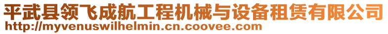 平武縣領(lǐng)飛成航工程機(jī)械與設(shè)備租賃有限公司