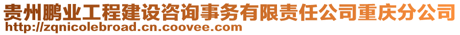 貴州鵬業(yè)工程建設咨詢事務有限責任公司重慶分公司