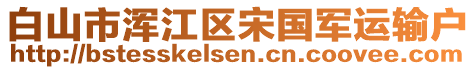 白山市渾江區(qū)宋國軍運(yùn)輸戶