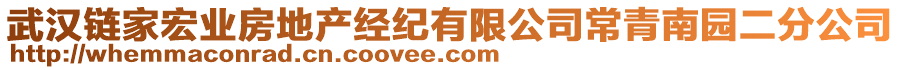 武漢鏈家宏業(yè)房地產(chǎn)經(jīng)紀有限公司常青南園二分公司