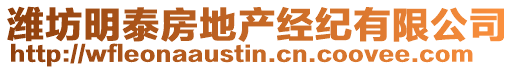 濰坊明泰房地產(chǎn)經(jīng)紀(jì)有限公司