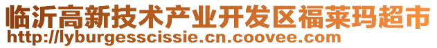 臨沂高新技術(shù)產(chǎn)業(yè)開發(fā)區(qū)福萊瑪超市