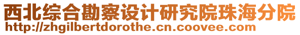 西北綜合勘察設計研究院珠海分院