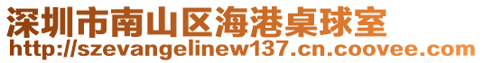 深圳市南山區海港桌球室
