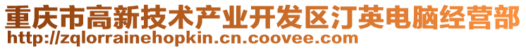 重慶市高新技術產業開發區汀英電腦經營部