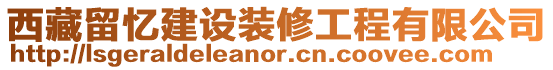 西藏留憶建設裝修工程有限公司