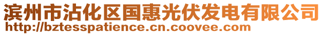 濱州市沾化區(qū)國惠光伏發(fā)電有限公司