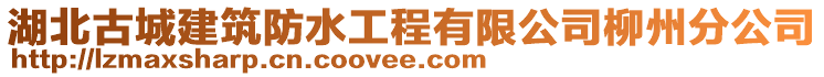 湖北古城建筑防水工程有限公司柳州分公司