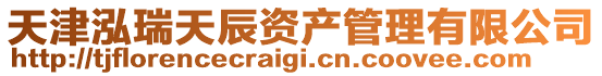 天津泓瑞天辰資產管理有限公司