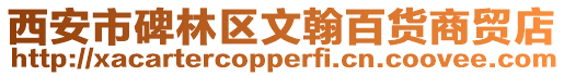 西安市碑林區文翰百貨商貿店