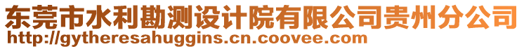東莞市水利勘測設計院有限公司貴州分公司