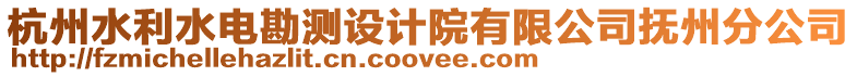 杭州水利水電勘測設計院有限公司撫州分公司