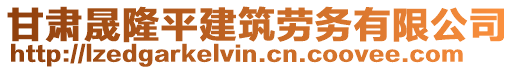 甘肅晟隆平建筑勞務有限公司