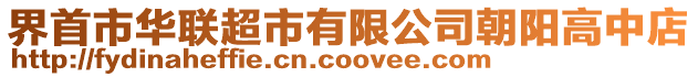 界首市華聯超市有限公司朝陽高中店