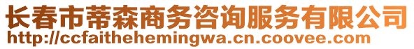 長春市蒂森商務(wù)咨詢服務(wù)有限公司