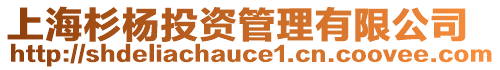 上海杉楊投資管理有限公司