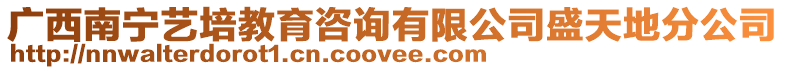 廣西南寧藝培教育咨詢有限公司盛天地分公司