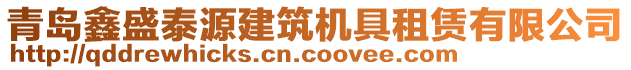 青島鑫盛泰源建筑機(jī)具租賃有限公司