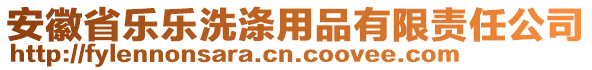 安徽省樂(lè)樂(lè)洗滌用品有限責(zé)任公司