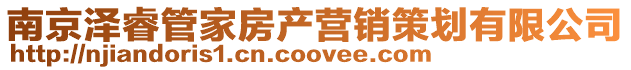 南京澤睿管家房產營銷策劃有限公司