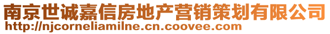 南京世誠(chéng)嘉信房地產(chǎn)營(yíng)銷策劃有限公司