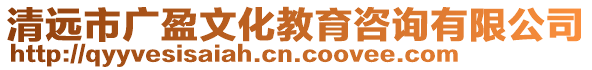 清遠市廣盈文化教育咨詢有限公司