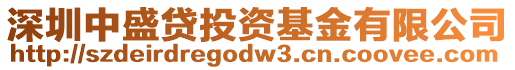 深圳中盛貸投資基金有限公司