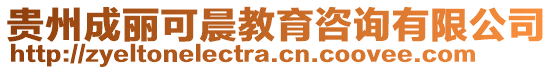 貴州成麗可晨教育咨詢有限公司