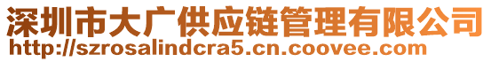 深圳市大廣供應鏈管理有限公司