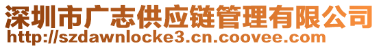 深圳市廣志供應鏈管理有限公司