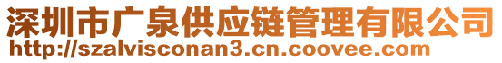 深圳市廣泉供應鏈管理有限公司
