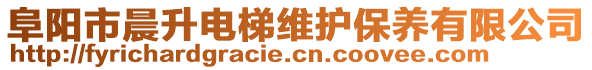 阜陽市晨升電梯維護(hù)保養(yǎng)有限公司