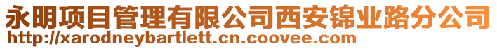 永明項目管理有限公司西安錦業路分公司