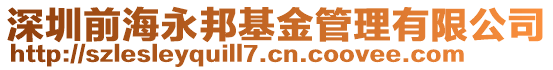 深圳前海永邦基金管理有限公司