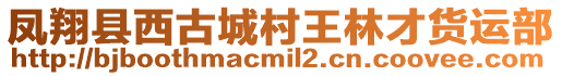 鳳翔縣西古城村王林才貨運部