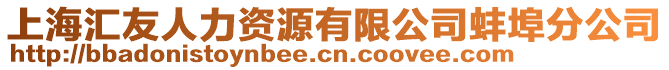 上海匯友人力資源有限公司蚌埠分公司