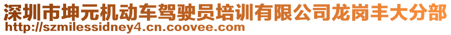 深圳市坤元機(jī)動車駕駛員培訓(xùn)有限公司龍崗豐大分部