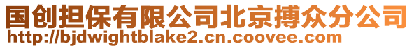 國創(chuàng)擔(dān)保有限公司北京搏眾分公司