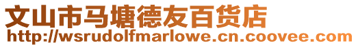 文山市馬塘德友百貨店