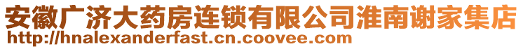 安徽廣濟(jì)大藥房連鎖有限公司淮南謝家集店