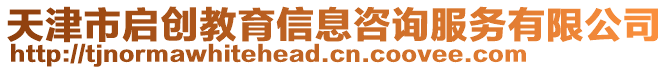 天津市啟創(chuàng)教育信息咨詢服務(wù)有限公司