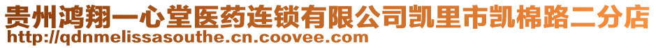 貴州鴻翔一心堂醫(yī)藥連鎖有限公司凱里市凱棉路二分店
