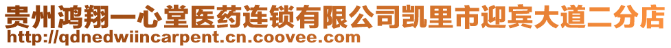 貴州鴻翔一心堂醫(yī)藥連鎖有限公司凱里市迎賓大道二分店