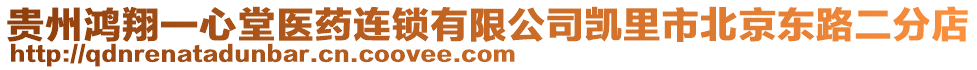 貴州鴻翔一心堂醫(yī)藥連鎖有限公司凱里市北京東路二分店