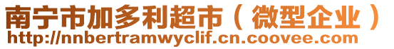 南寧市加多利超市(微型企業)