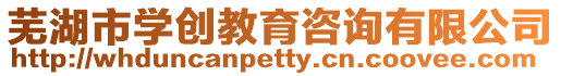 蕪湖市學創教育咨詢有限公司